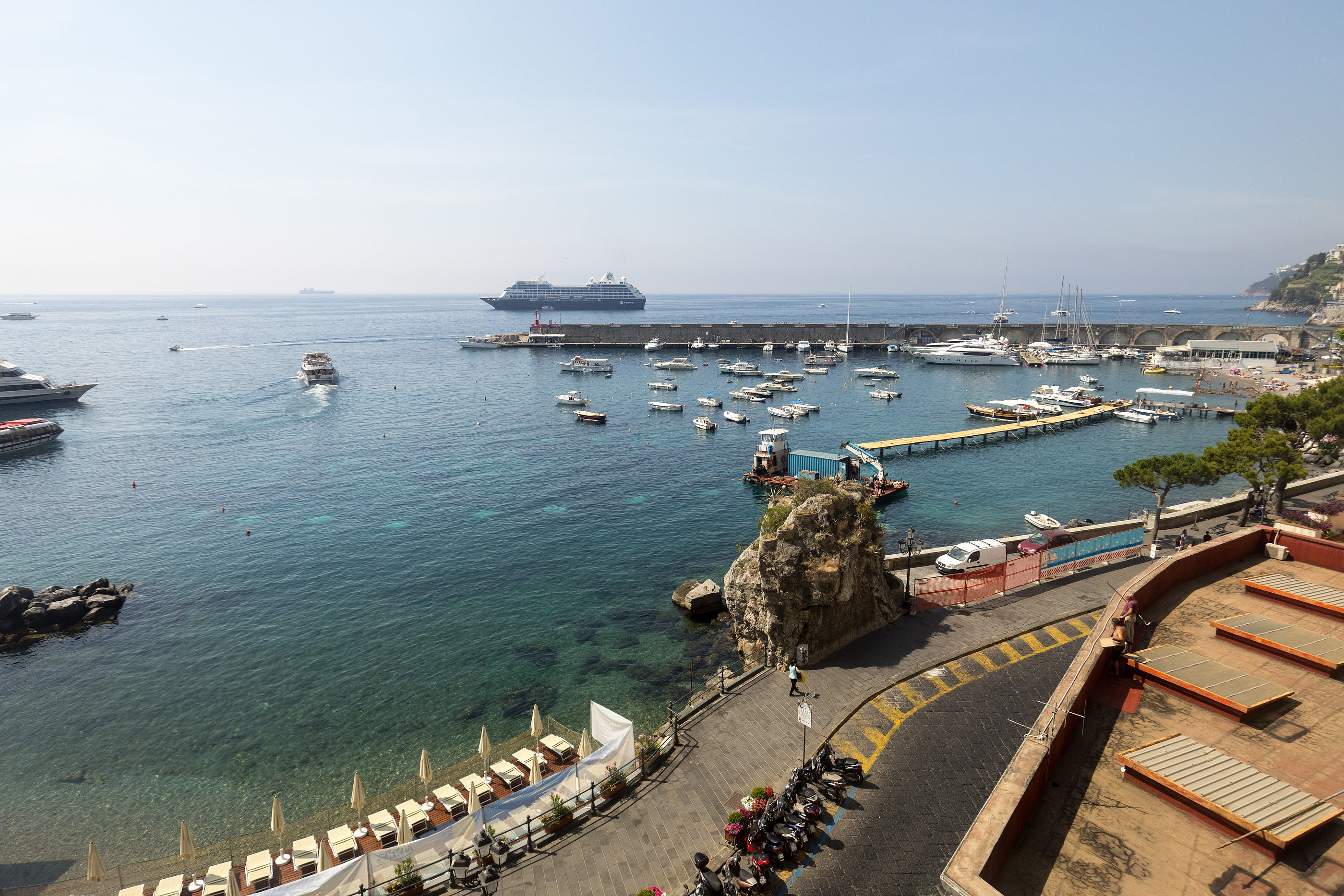 The marina and port at Amalfi
