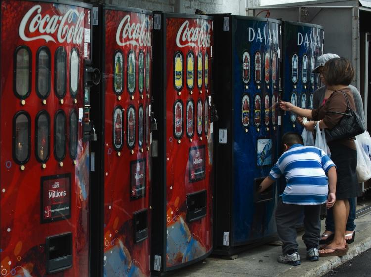 Banning soda and snack machines