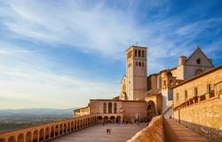 Basilica of Saint Francis of Assisi in Umbria Italy