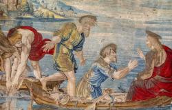 Detail from one of Raphael's tapestries for the Sistine Chapel