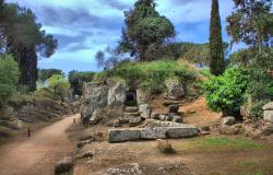 Etruscan tombs in Cerveteri Italy