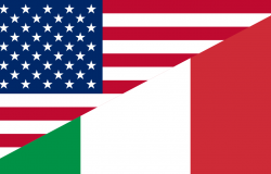Italian american flag