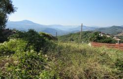 Panoramic spot to build a 100sqm villa with 3000sqm of olive grove, views of the mountains and a distant lake.  4