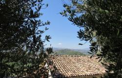 Panoramic spot to build a 100sqm villa with 3000sqm of olive grove, views of the mountains and a distant lake.  6