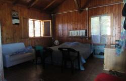 Detached, wooden house with 1 bed, 1500sqm of land 3km to the beach in an isolated location.  9