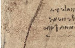 Leonardo's thumbprint on drawing from Royal Collection
