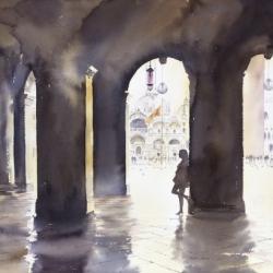 Venice will always have a place in our hearts, the city of love and romance. This painting of my wife Susan is one of my favourites. 