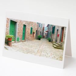 Greeting Card -Stiappa Street, Tuscany