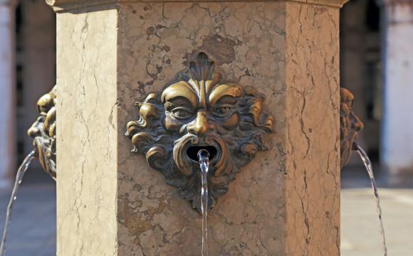 Water fountain in Venice