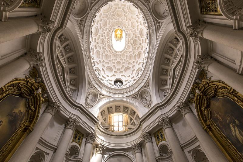 Dome of the church San Carlo alle Quattro Fontane