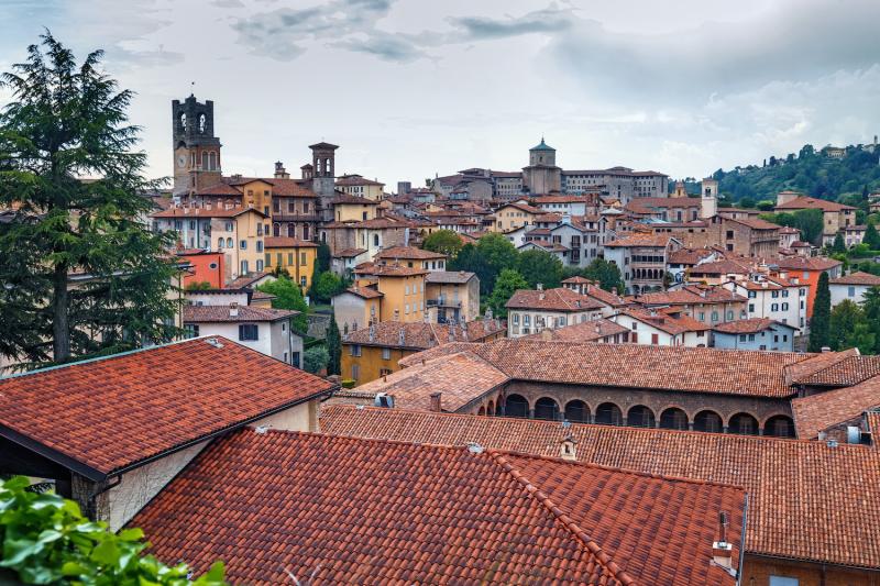 Panoramic view of Bergamo 