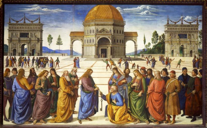 Christ Giving the Keys to St. Peter, a fresco by Perugino