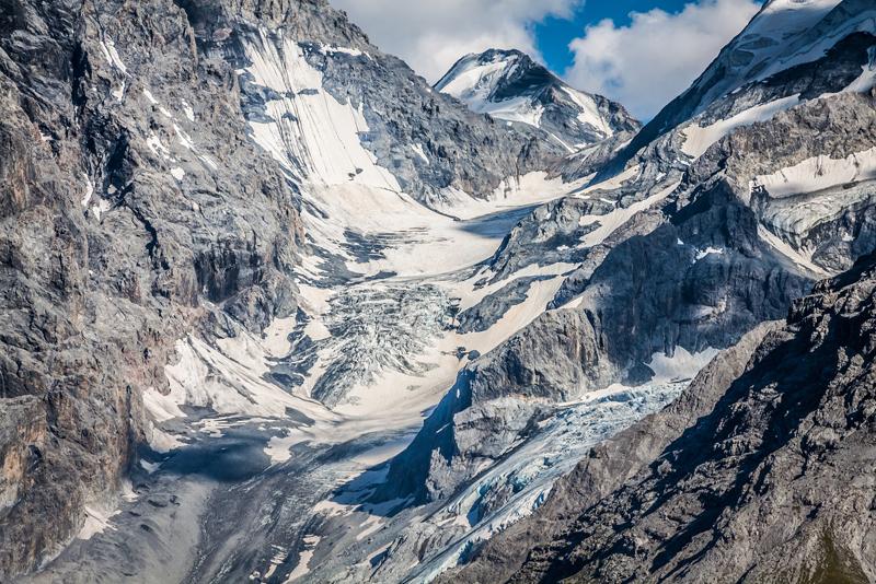 Ortles glacier in the Italian Alps
