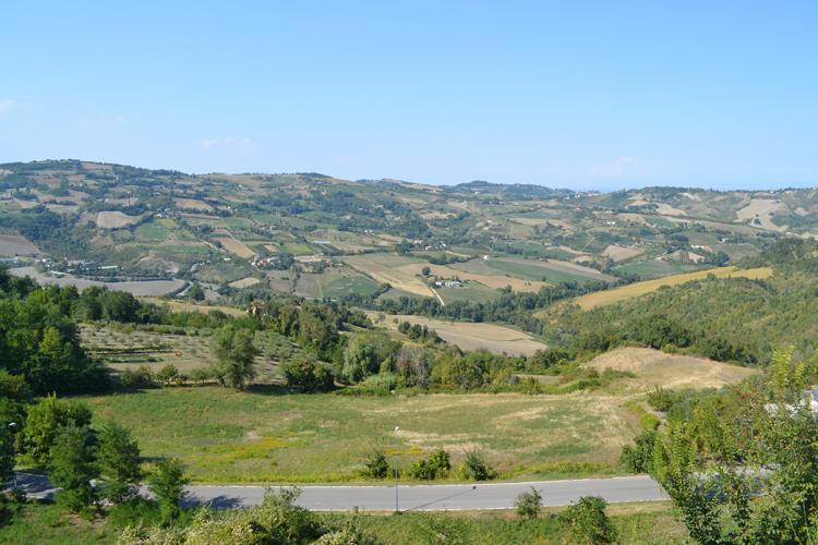 View from Sogliano al Rubicone