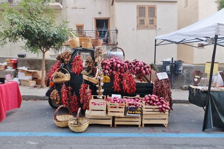 Tropea's pride and joy on overload, the famous red, sweet onion that is used in local cuisine 