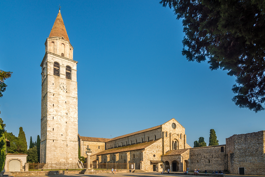 Square and church in Aquileia