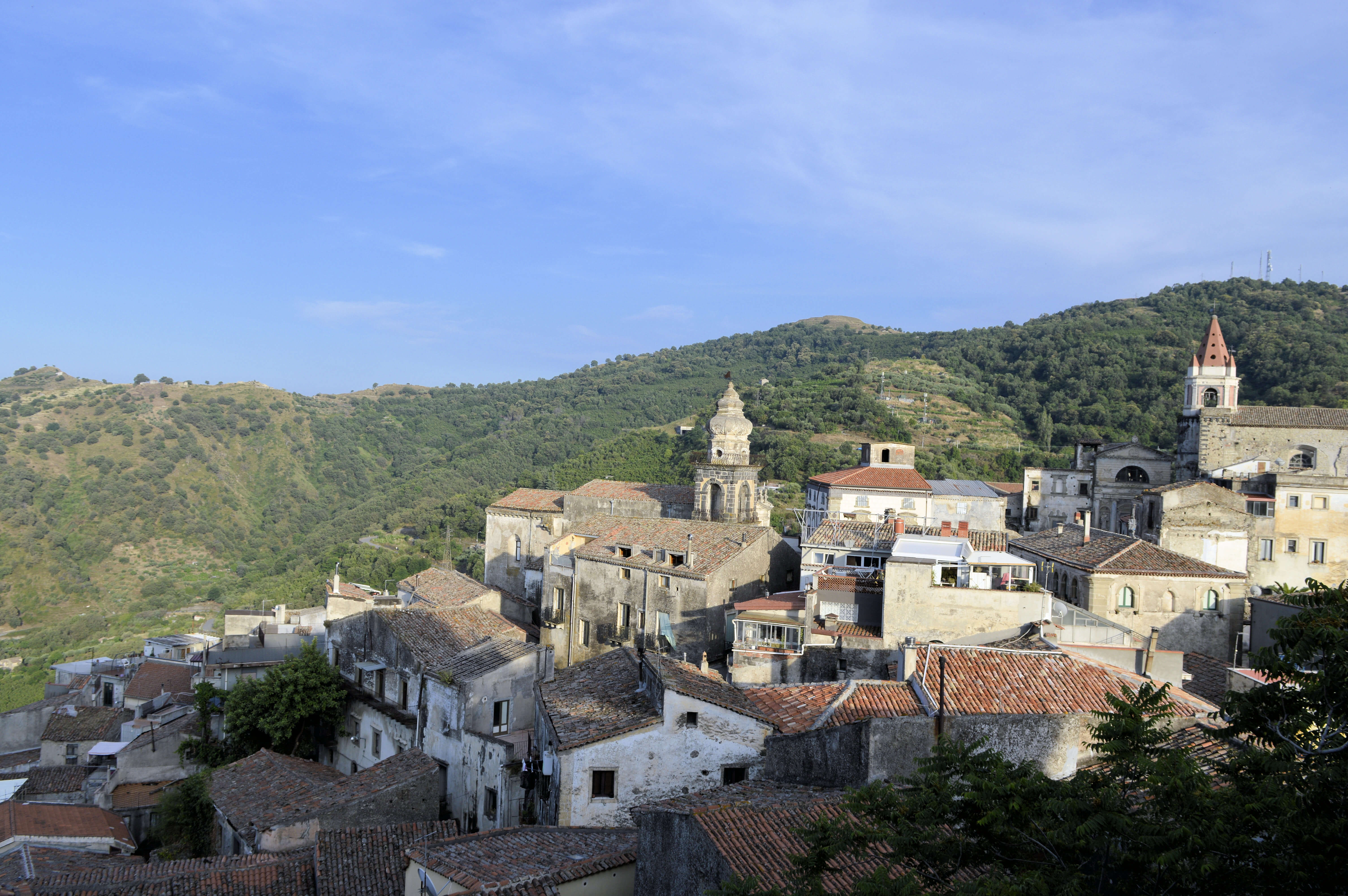 Pueblo de Castiglione di Sicilia en Sicilia