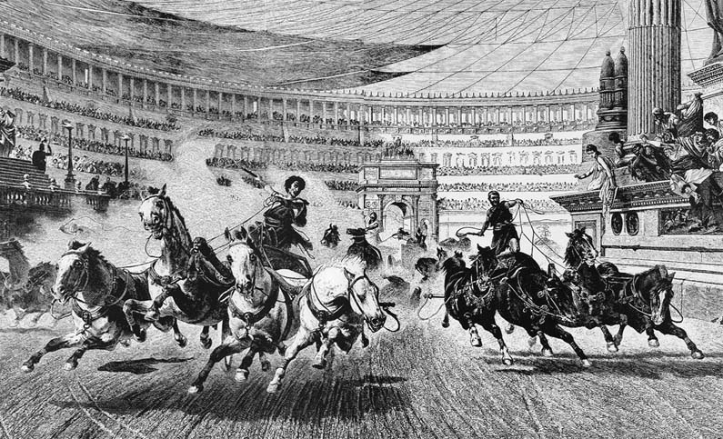 chariot races in circus chariot races in circus