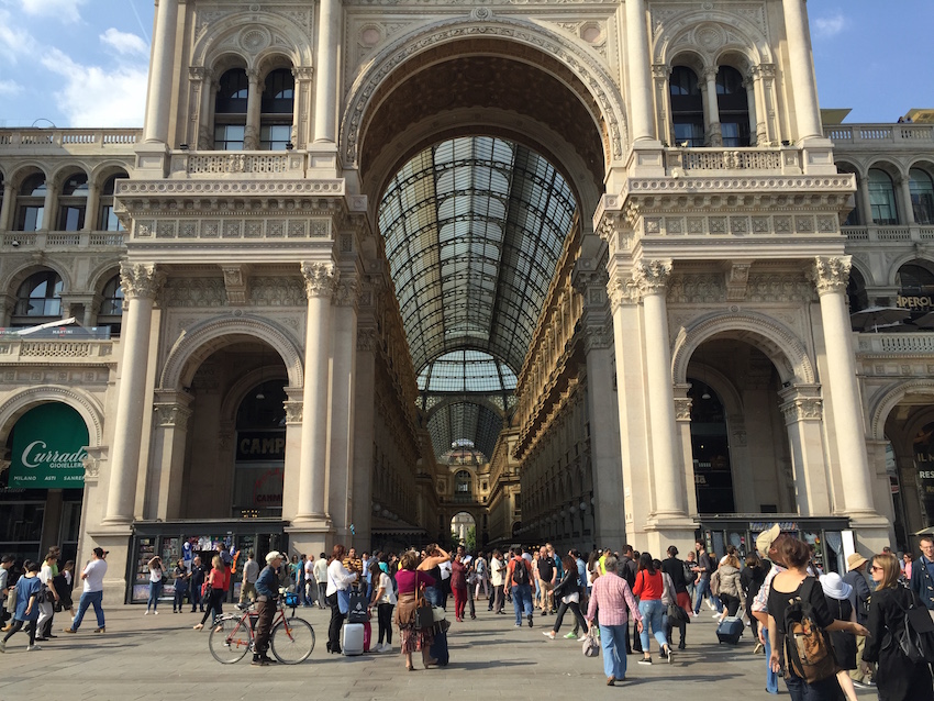 The Golden Glow of Lights in the Galleria Vittorio Emanuele II at