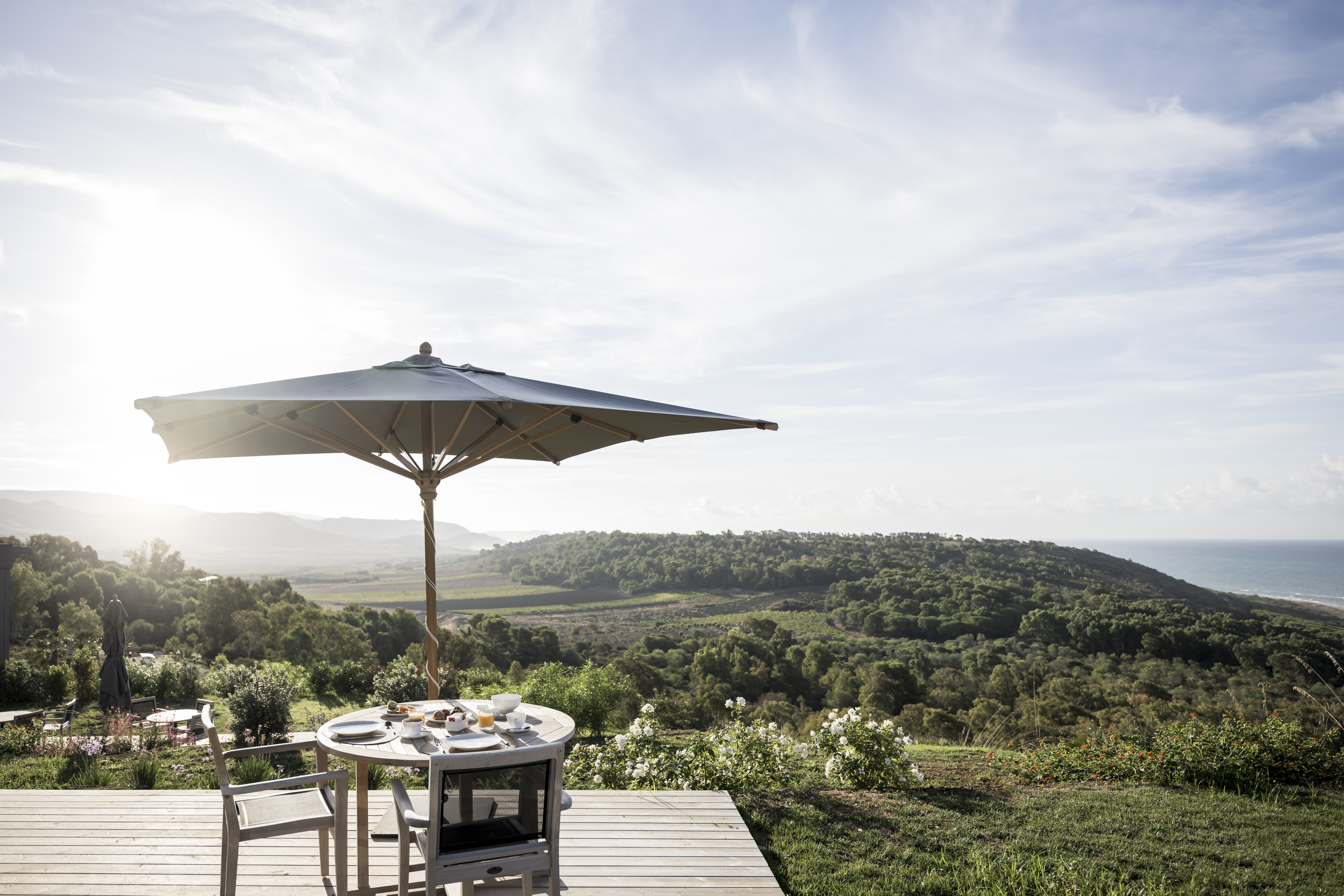 Outdoor Patio at Adler Spa Resort ©AlexFilz