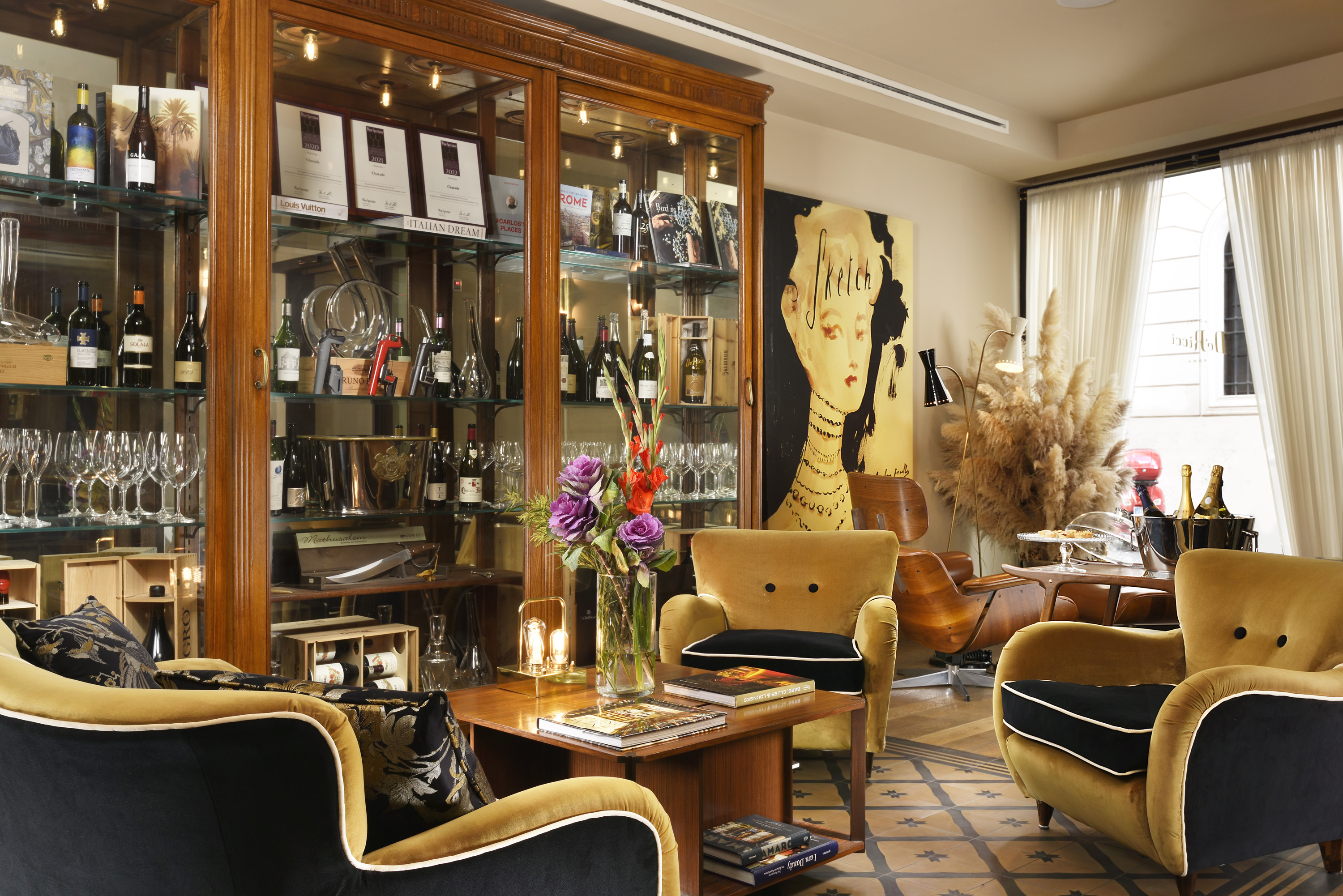 Lounge room at Hotel de' Ricci