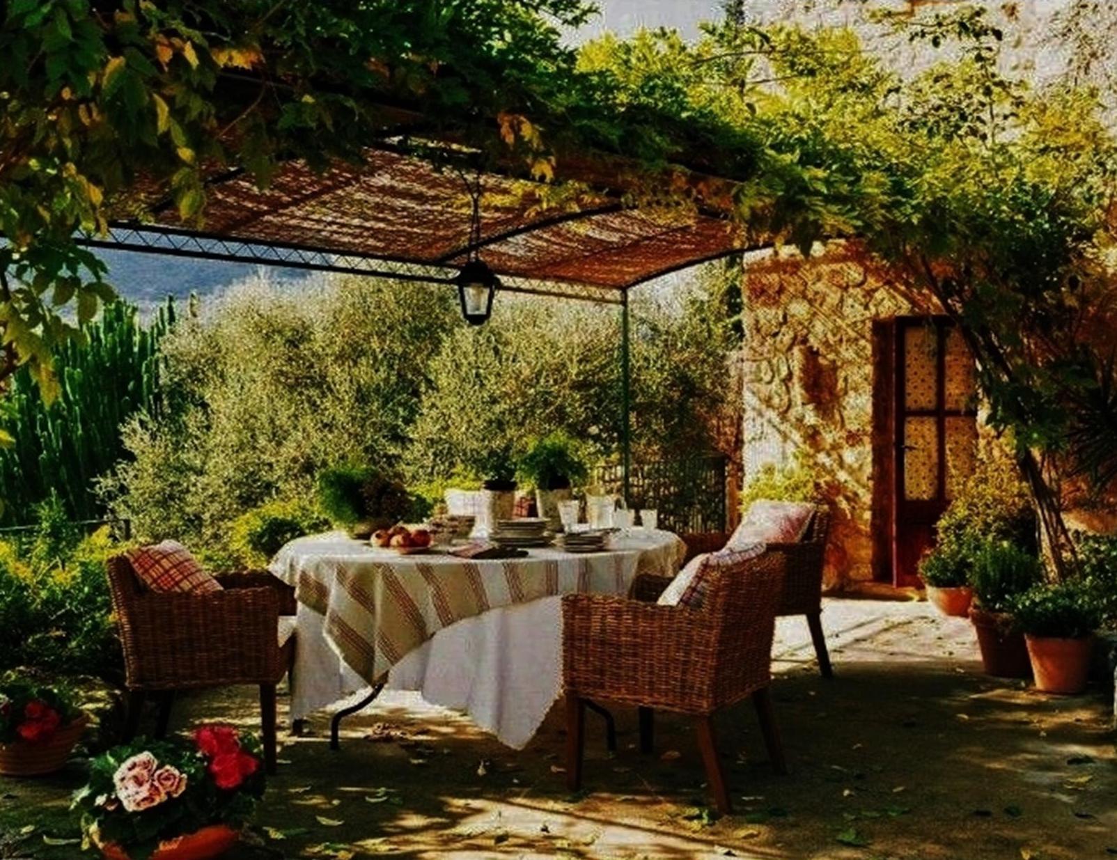 The terrace of the house