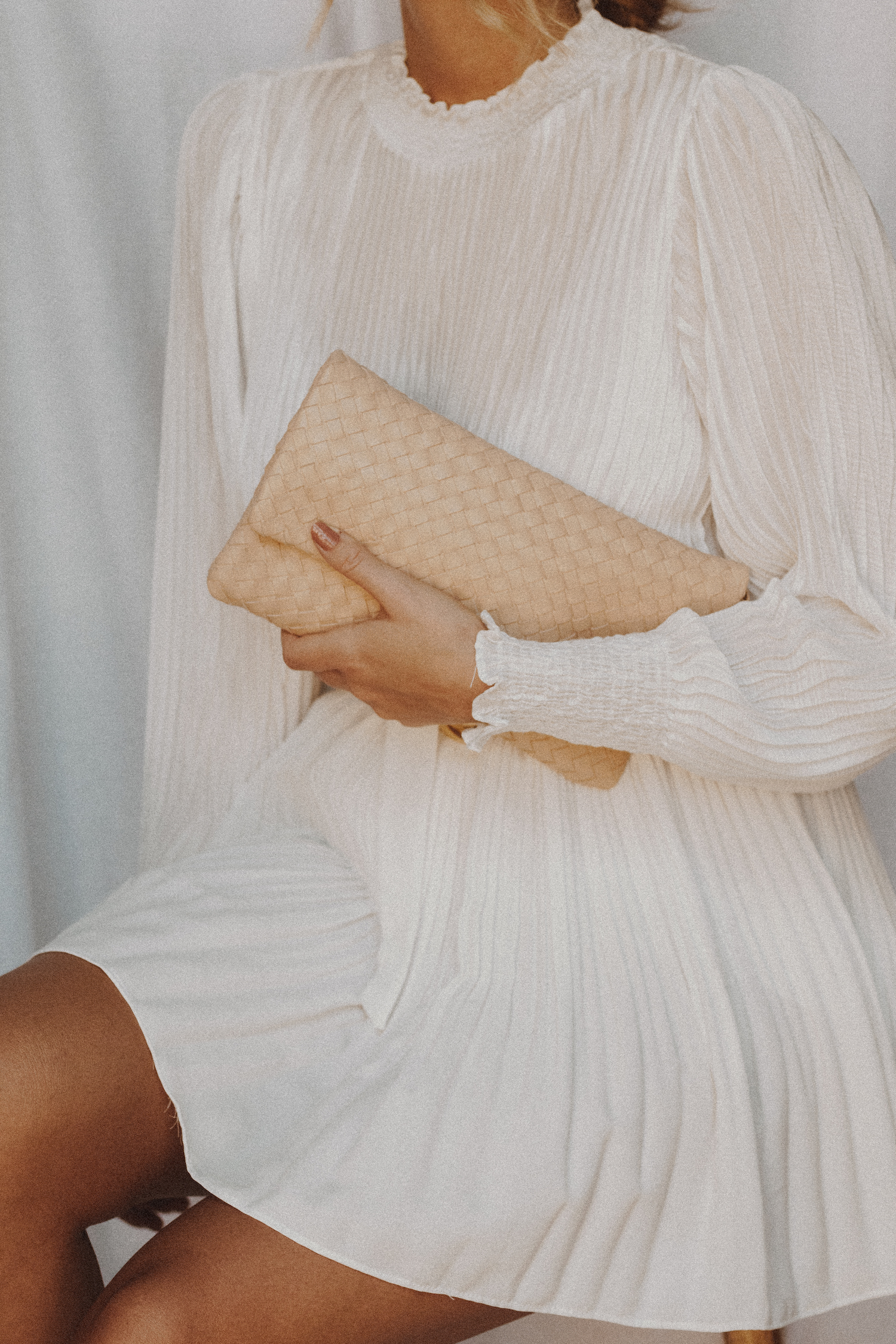 The Julia Woven Fold Over Clutch