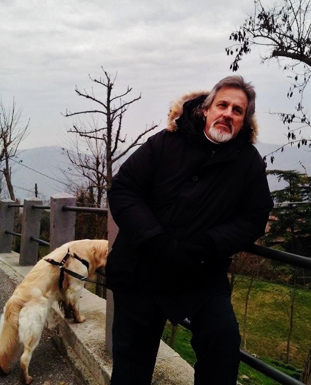 Giacomino and his dog Meg