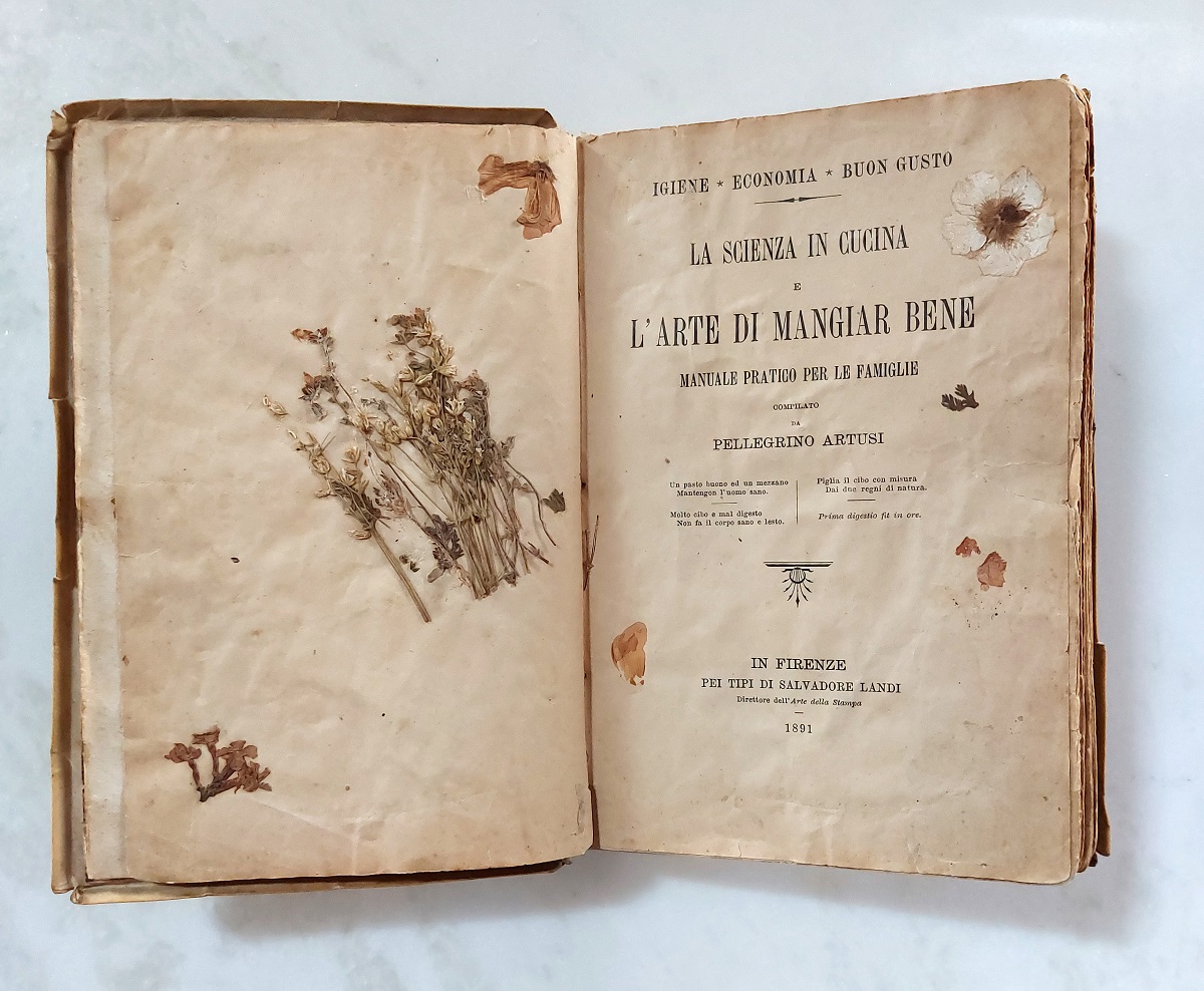 Cooking book by Pellegrino Artusi