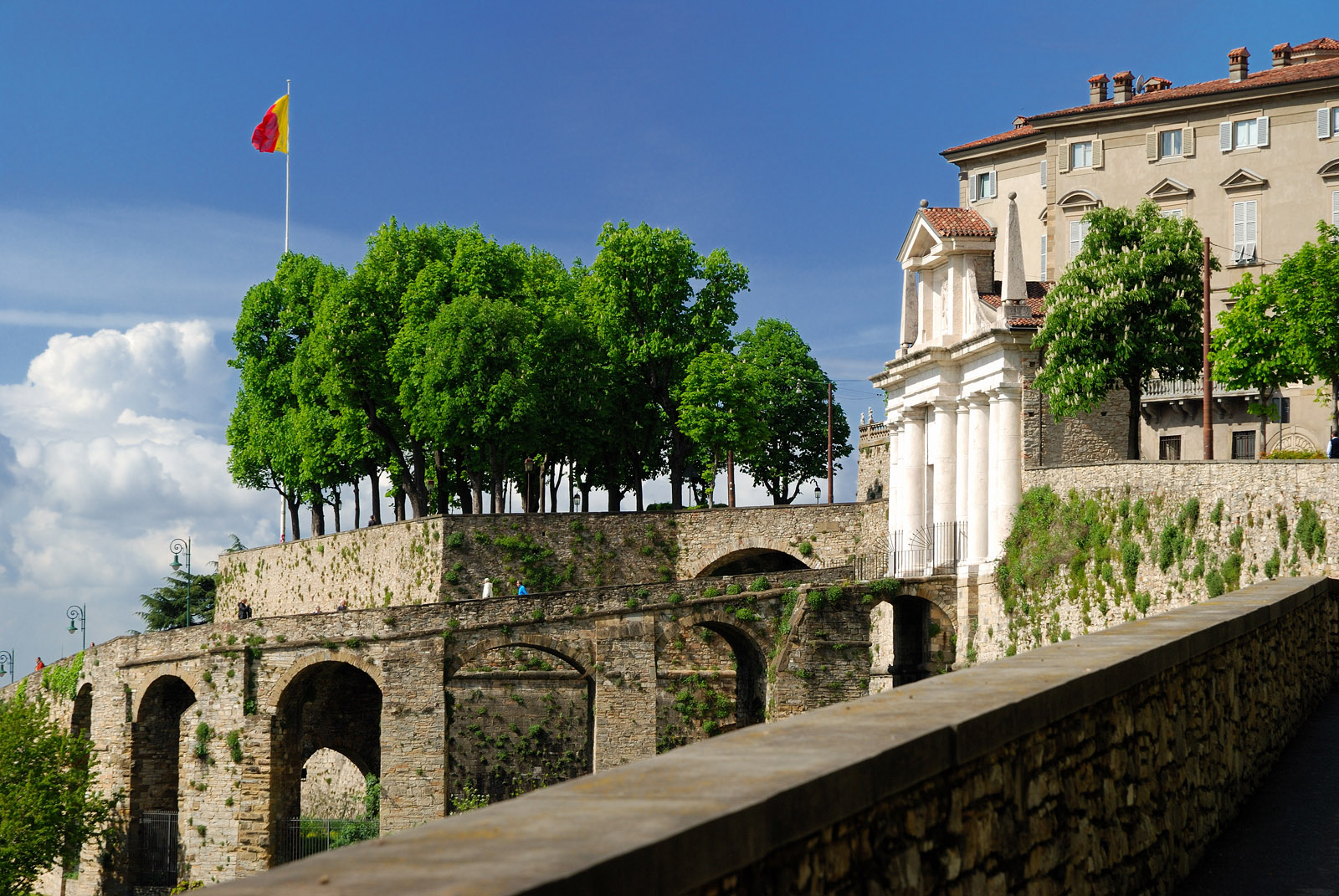Bergamo wall and gate of San Giacomo