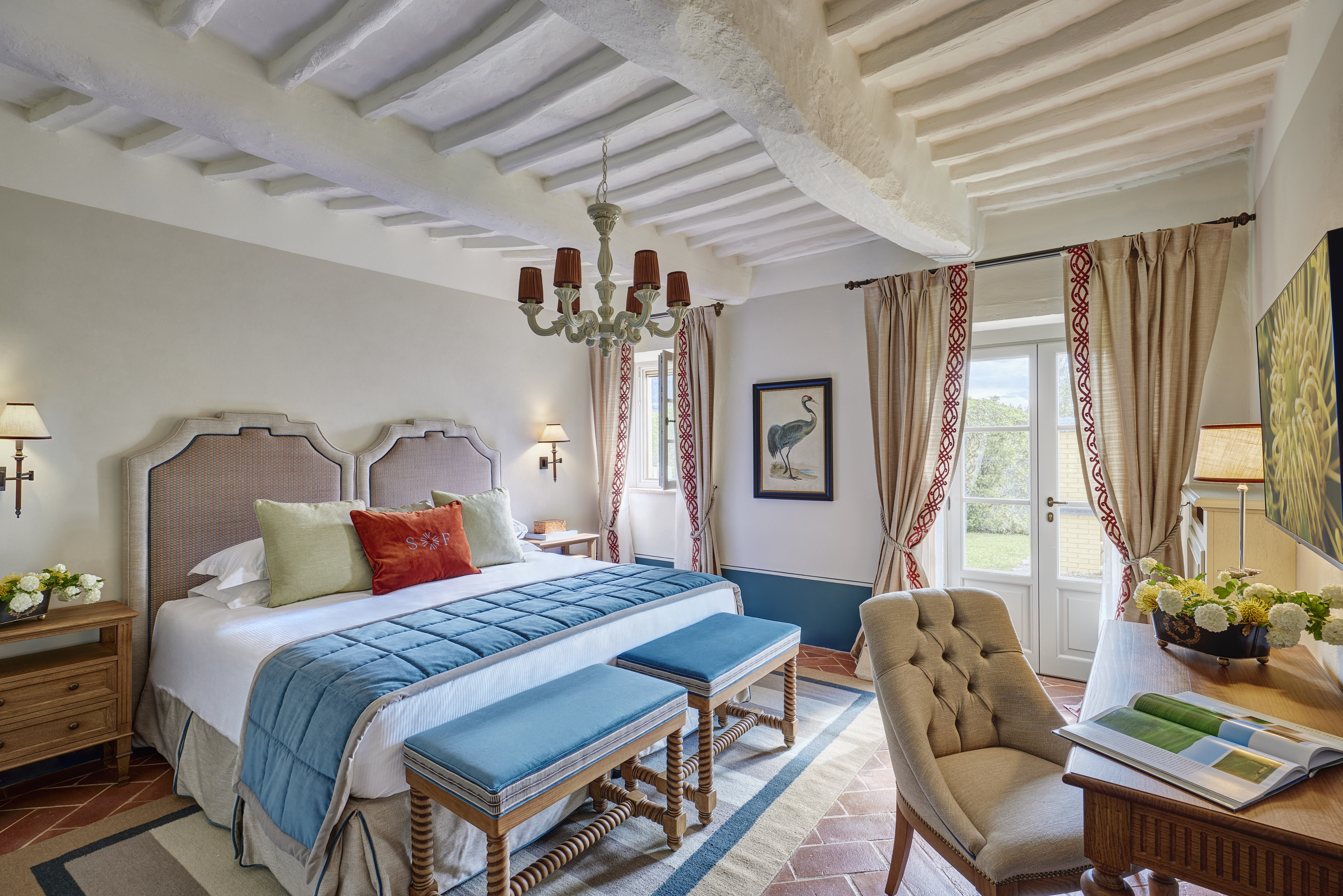 Caminetto Apartment room in Villa Casanova at Borgo San Felice Resort