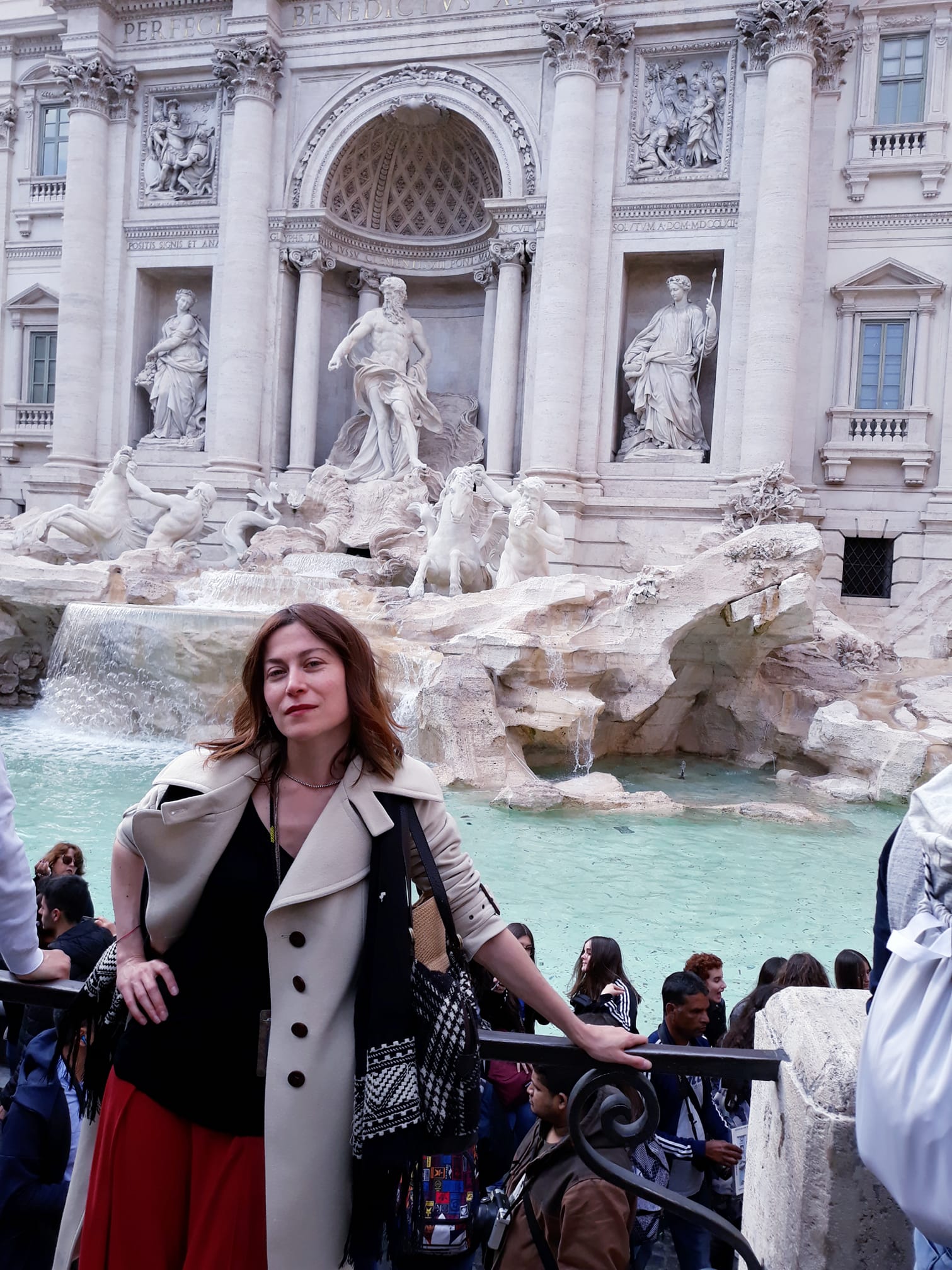 Mariasole at the Trevi Fountain Mariasole at the Trevi Fountain