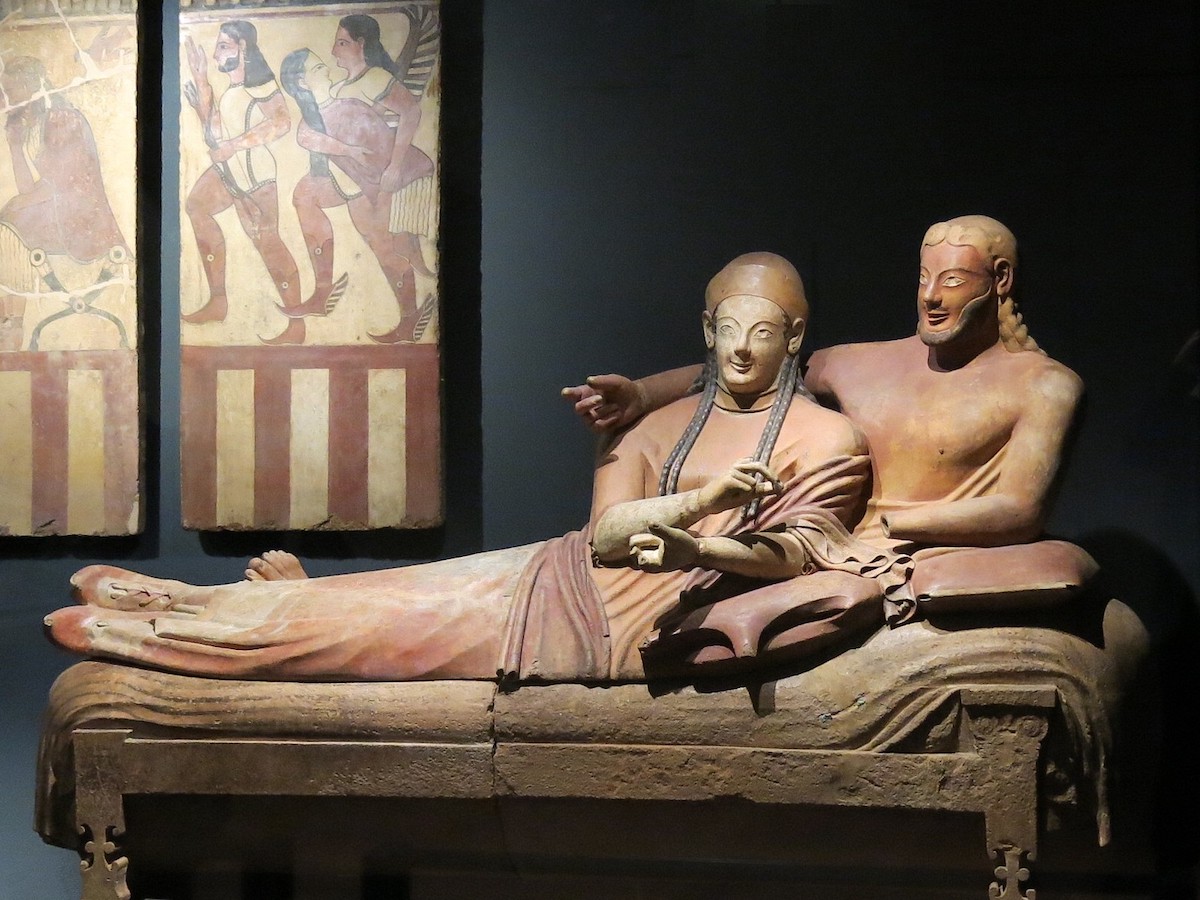 Marriage Sarcophagus Marriage Sarcophagus, painted terracotta