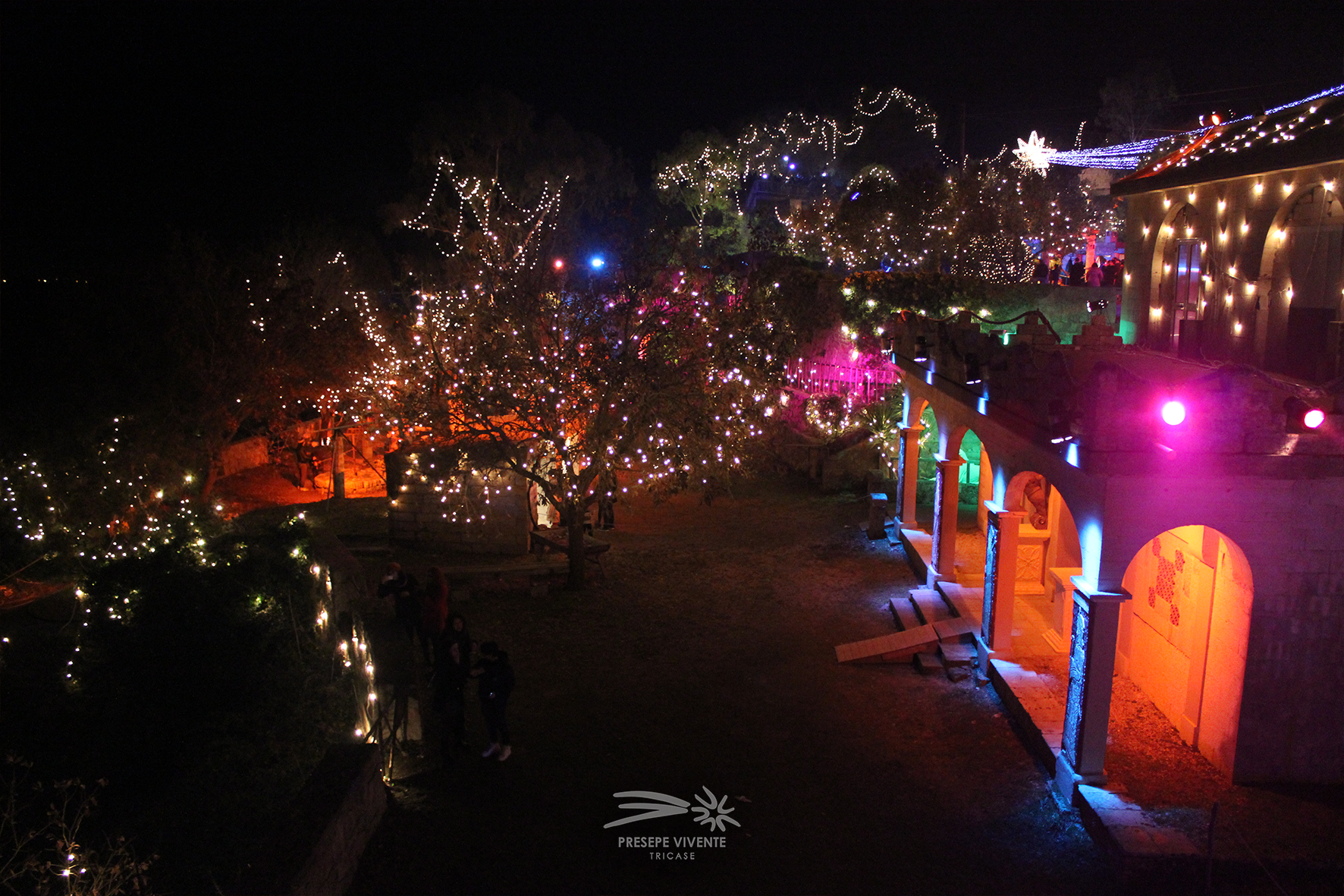 The lay of the land at the Christmas village in Tricase