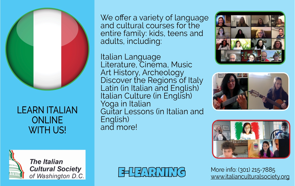 The Italian Cultural Society Banner of Italian Culture Society