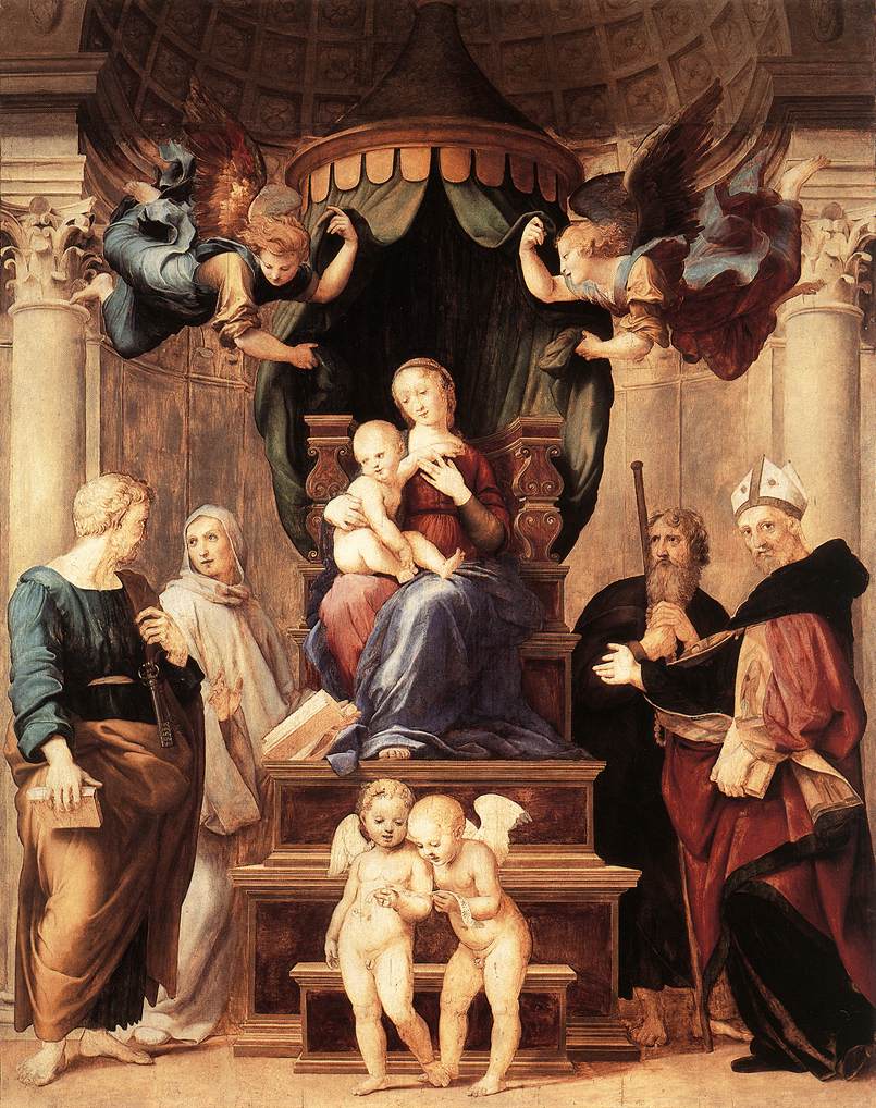 Madonna of the Baldacchino Madonna of the Baldacchino painting by Raphael