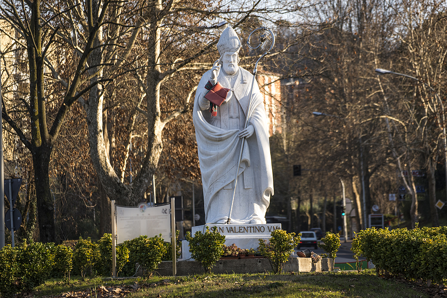 Saint Valentine statue Terni