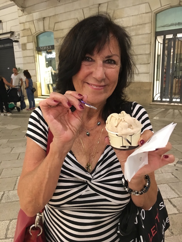Victoria enjoying _the sweet life' in Lecce, Puglia (Fall 2019)