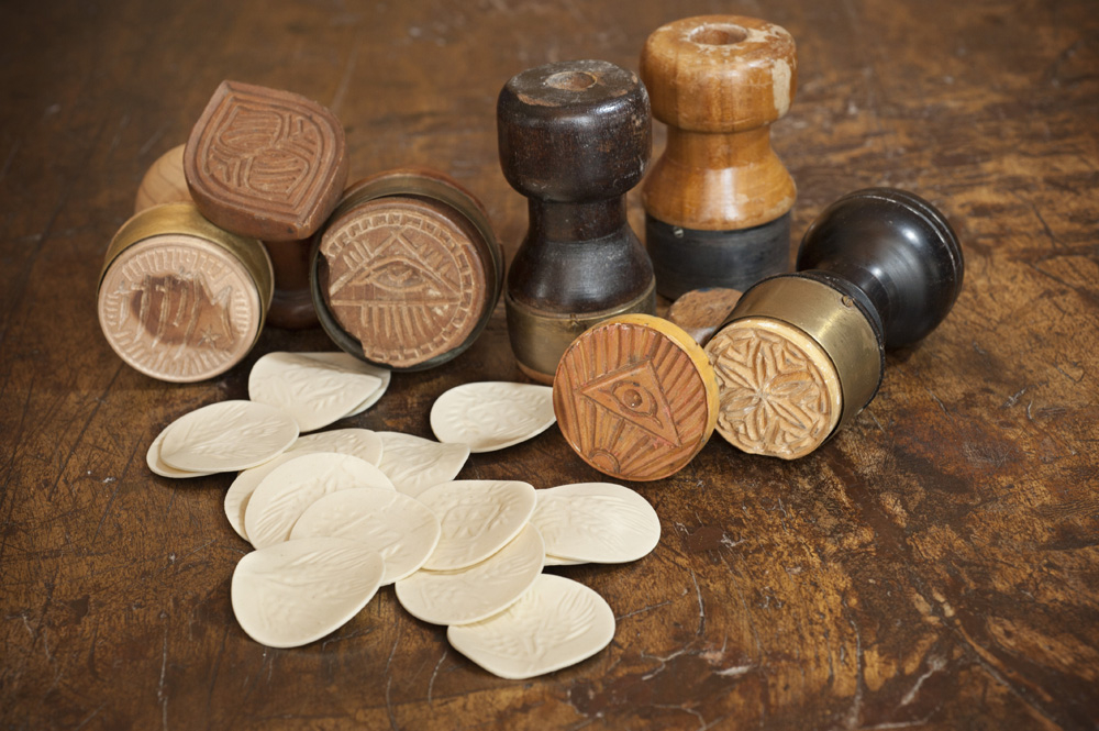 antique corzetti stamps