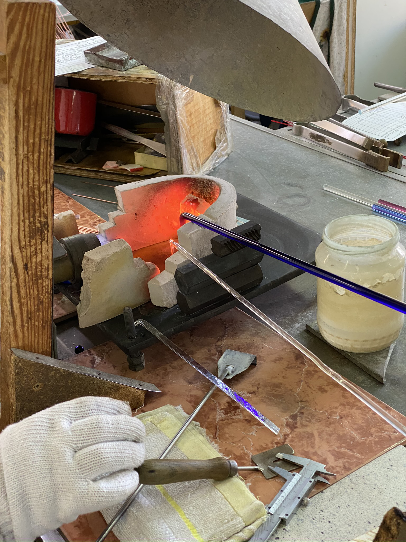 The process of making glass beads in Murano / Photo: Brenda Nishimoto