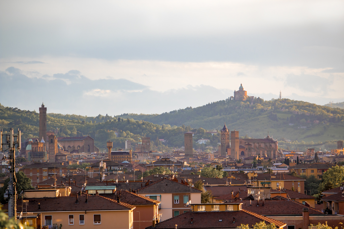 Aerial view of Bologna