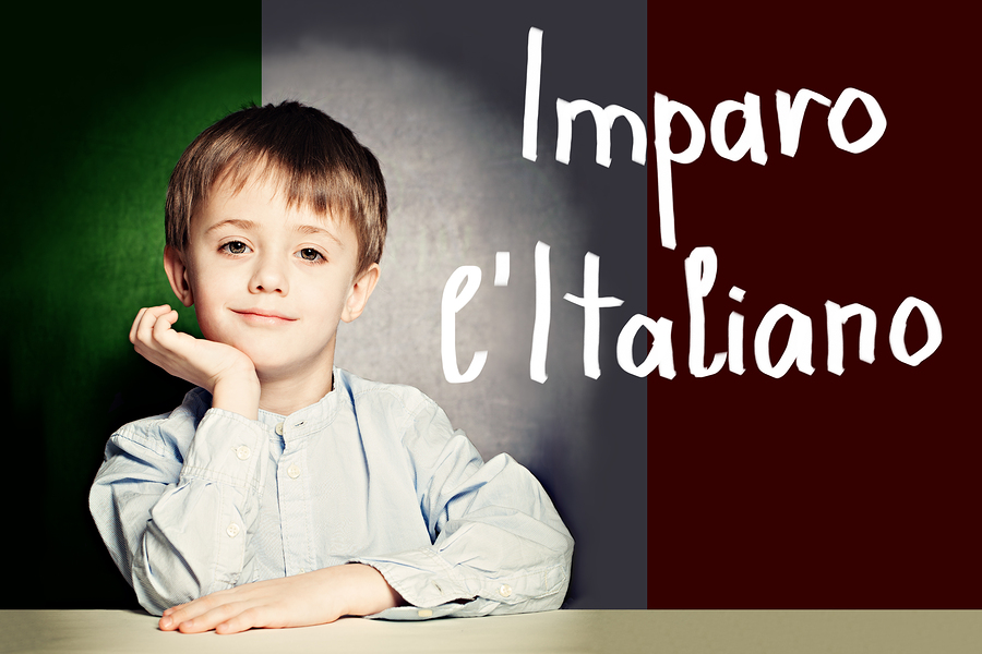learn italian Imparo l'italiano lettering translation from learn Italian language