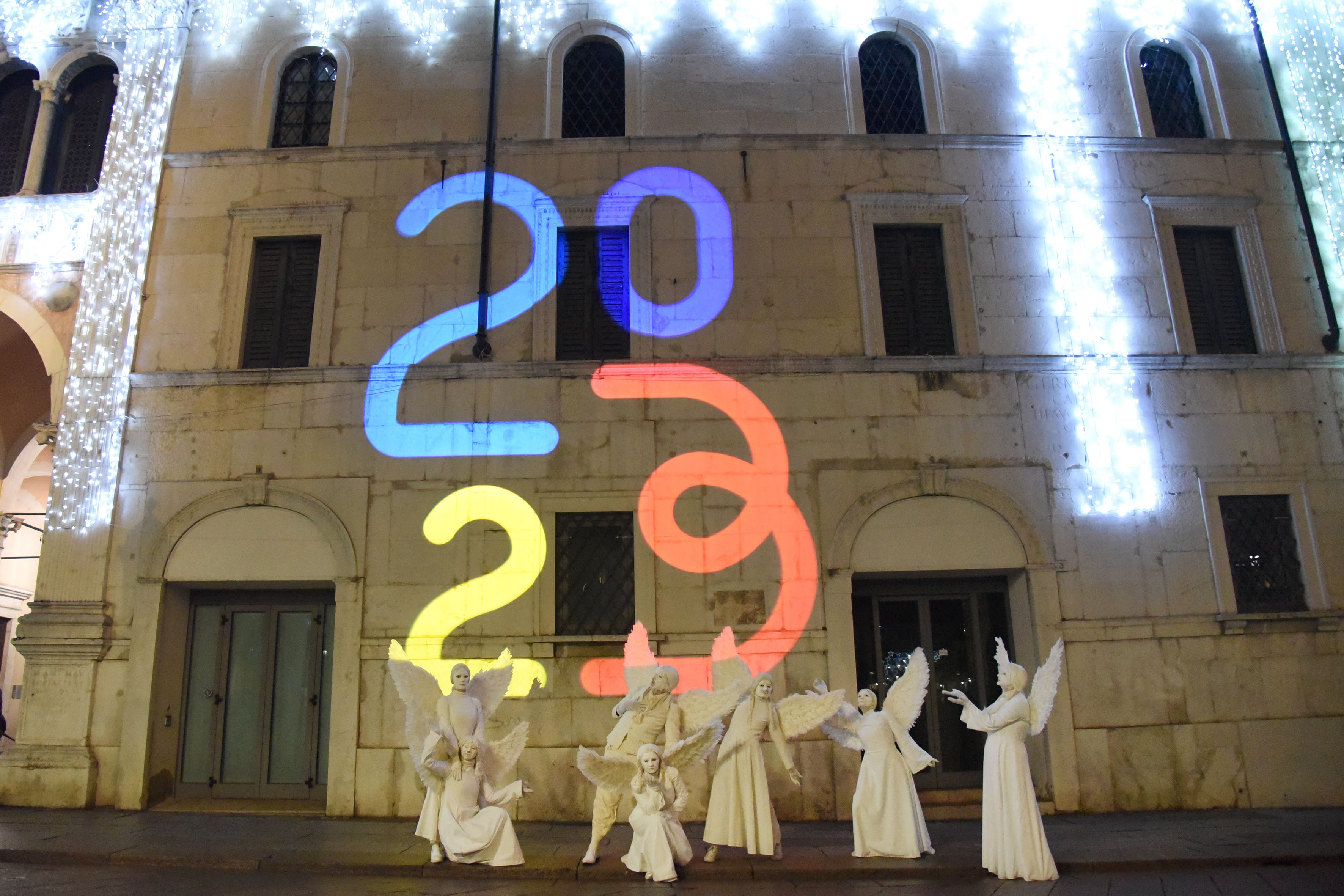 Bergamo-Brescia 2023 logo in Brescia