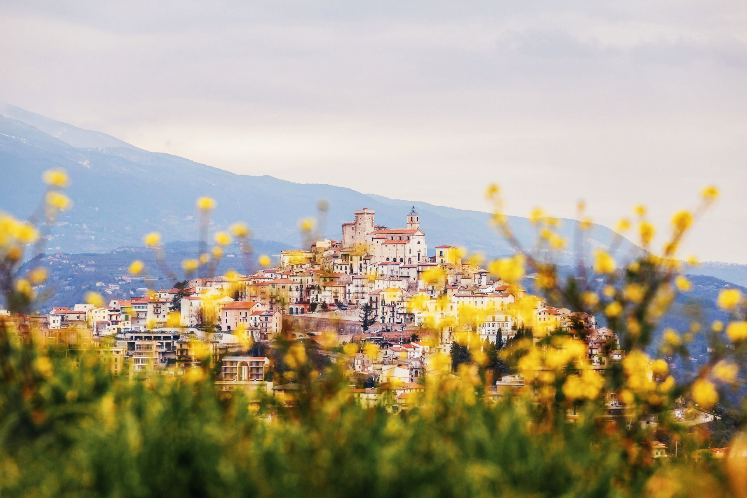 Surrounded by countryside, Casoli is a world apart from the more crowded hilltop villages in regions like Tuscany. Credit: Palazzo Ricci