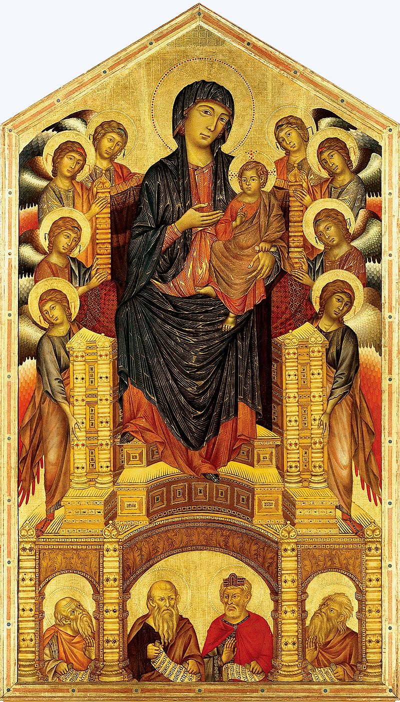 Cimabue, the Madonna of Santa Trinita