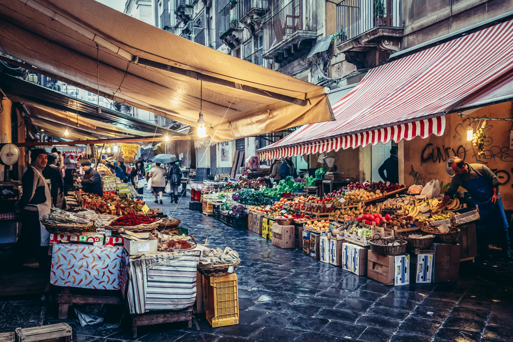 Scene from the market in Catania