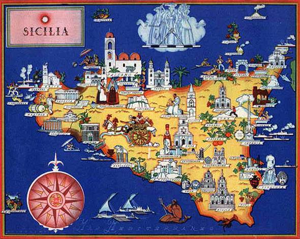 Sicily Monuments Map