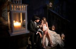 The bride and groom