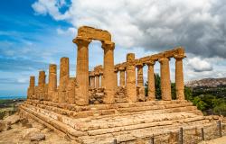 Temple of Juno in the Valley of the Temples Agrigento Italy