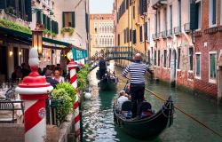 Gondolas in Venice